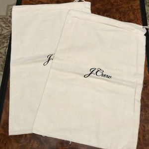JCrew Luxury Flannel Shoe Bags